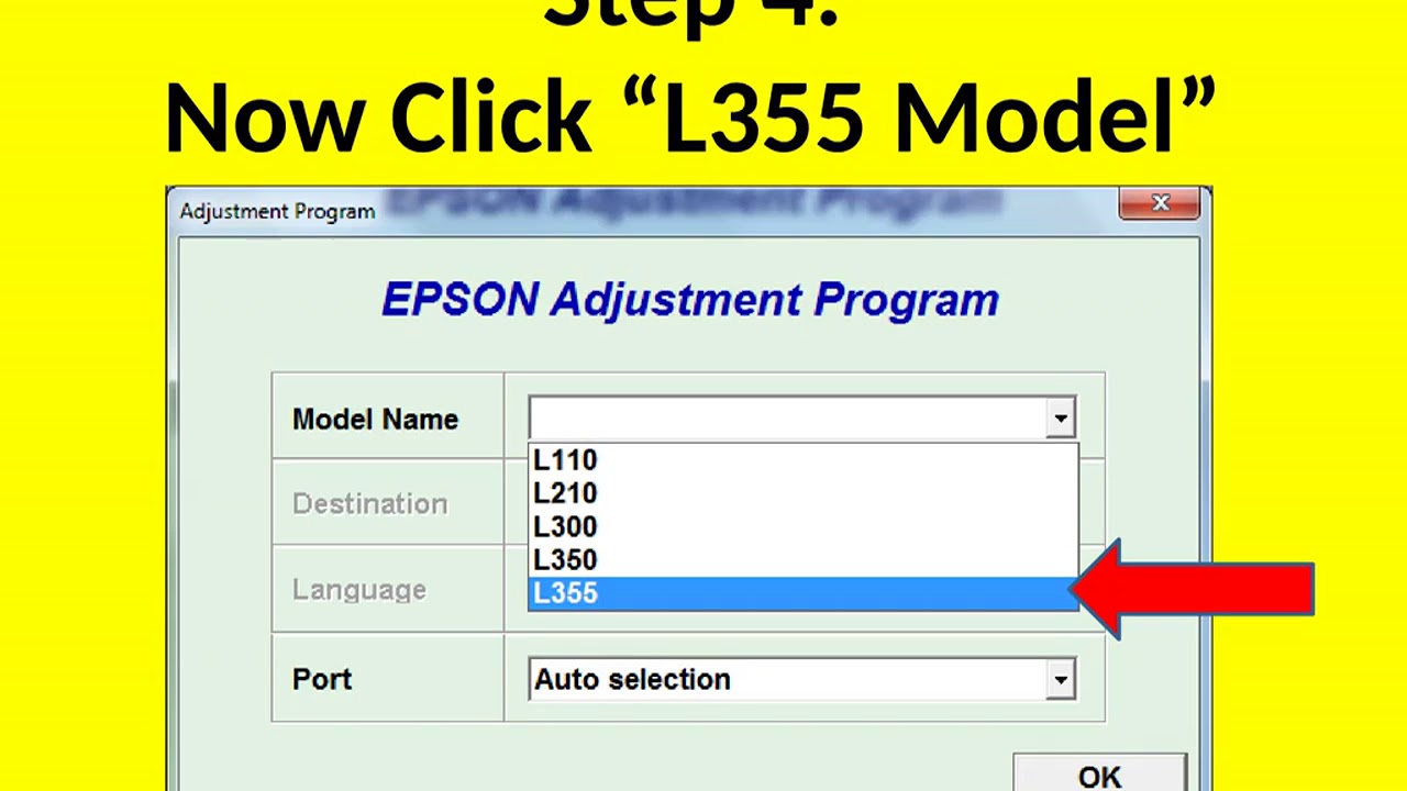 Epson L210 Adjustment Program Resetter