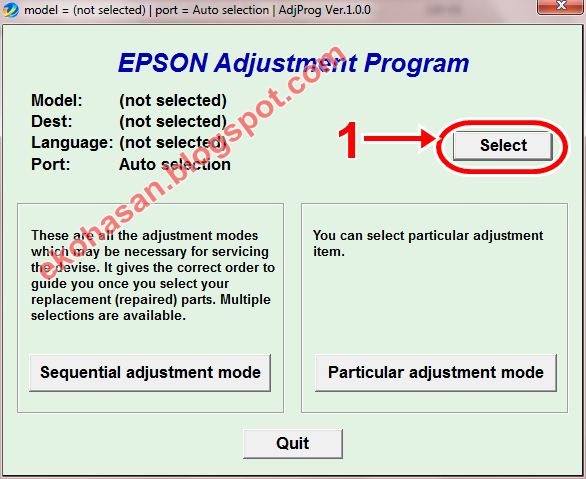 Epson L210 Adjustment Program Resetter